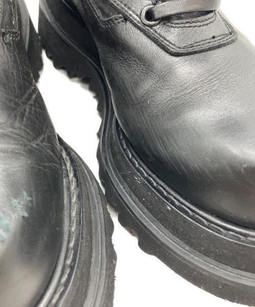 JULIUS（ユリウス）JULIUS (ユリウス) サイドジップコンバットブーツ ブラック サイズ:SIZE 1 (S)の古着・服飾アイテム