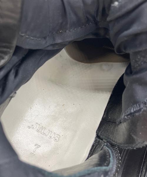 JULIUS（ユリウス）JULIUS (ユリウス) サイドジップコンバットブーツ ブラック サイズ:SIZE 1 (S)の古着・服飾アイテム