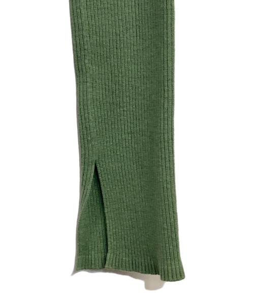 AURALEE（オーラリー）AURALEE (オーラリー) Ron Herman (ロンハーマン) ボートネックリブニットセーター グリーン サイズ:SIZE 0 (S)の古着・服飾アイテム