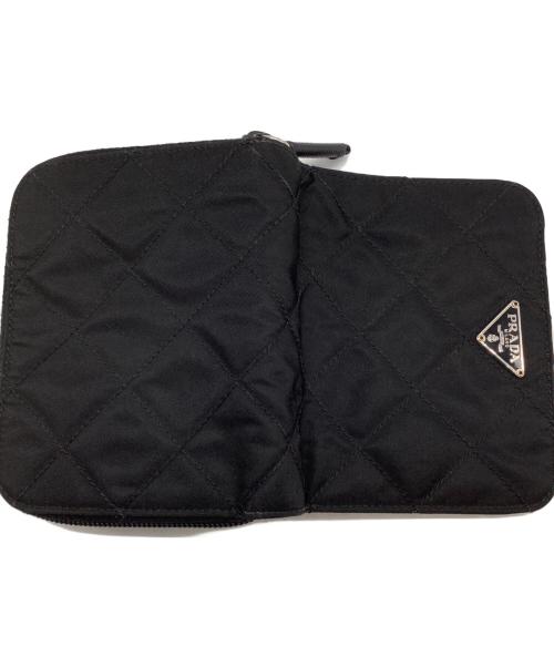 PRADA（プラダ）PRADA (プラダ) 2つ折り財布 ブラックの古着・服飾アイテム