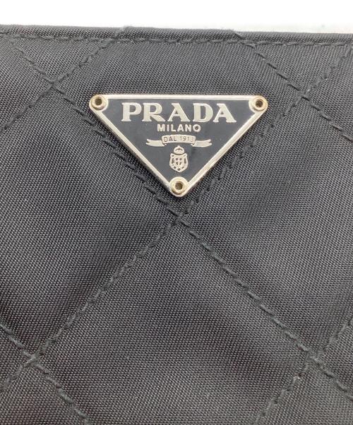 PRADA（プラダ）PRADA (プラダ) 2つ折り財布 ブラックの古着・服飾アイテム