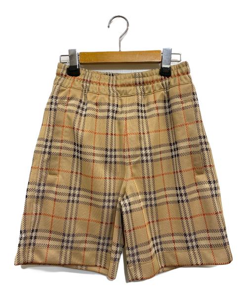 BURBERRY（バーバリー）BURBERRY (バーバリー) チェックジャージーショーツ ブラウン サイズ:SIZE XSの古着・服飾アイテム