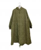 BEAMS BOYビームスボーイ）の古着「ナイロン キルティング サーモ コート」｜オリーブ