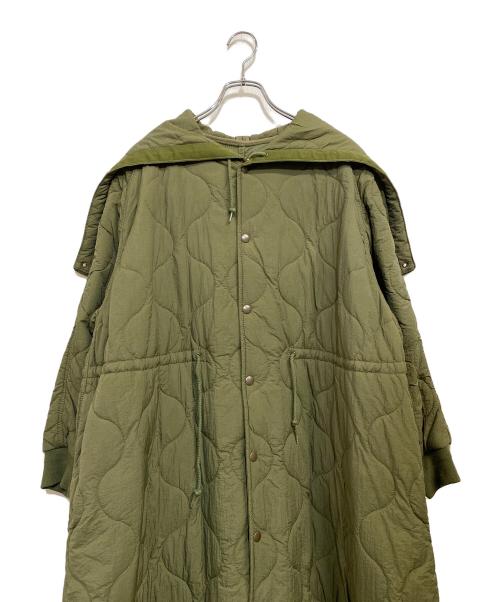 BEAMS BOY（ビームスボーイ）BEAMS BOY (ビームスボーイ) ナイロン キルティング サーモ コート オリーブ サイズ:SIZE Freeの古着・服飾アイテム