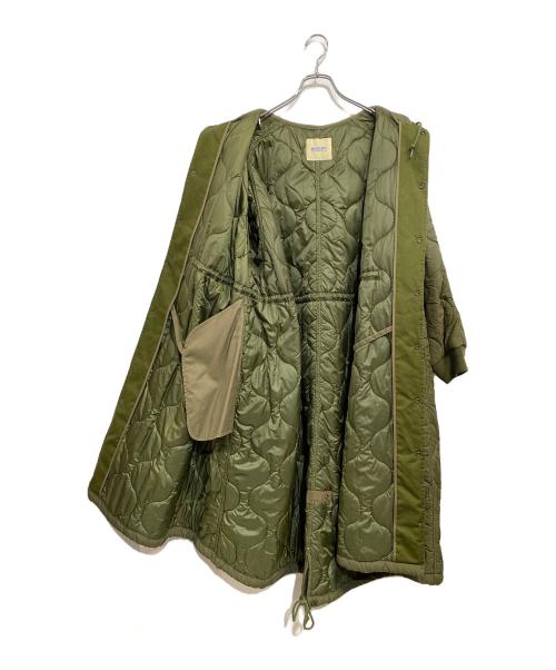 BEAMS BOY（ビームスボーイ）BEAMS BOY (ビームスボーイ) ナイロン キルティング サーモ コート オリーブ サイズ:SIZE Freeの古着・服飾アイテム
