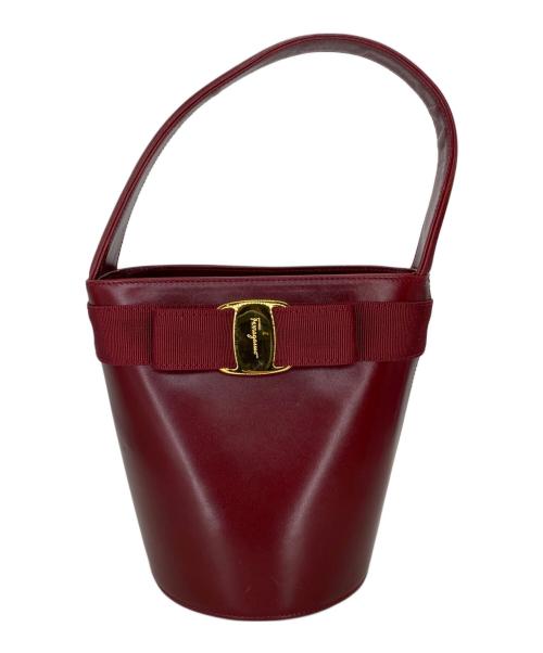 Salvatore Ferragamo（サルヴァトーレ フェラガモ）Salvatore Ferragamo (サルヴァトーレ フェラガモ) ハンドバッグ レッドの古着・服飾アイテム