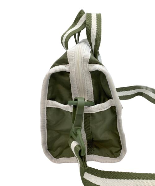 LeSportsac（レスポートサック）LeSportsac (レスポートサック) ミニダッフルクロスボディバッグ グリーン×ホワイトの古着・服飾アイテム