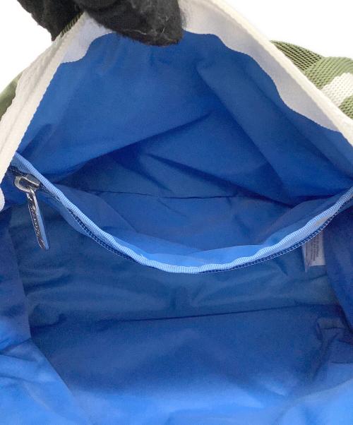 LeSportsac（レスポートサック）LeSportsac (レスポートサック) ミニダッフルクロスボディバッグ グリーン×ホワイトの古着・服飾アイテム