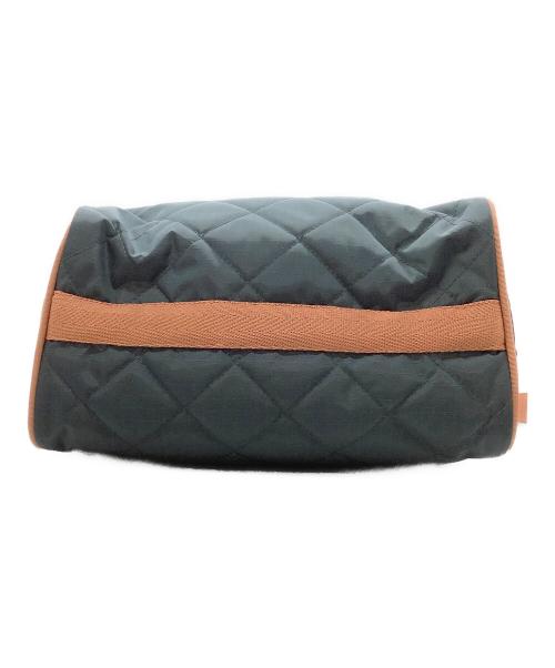 LeSportsac（レスポートサック）LeSportsac (レスポートサック) ミニサッチェルバッグ モスグリーン×ブラウンの古着・服飾アイテム