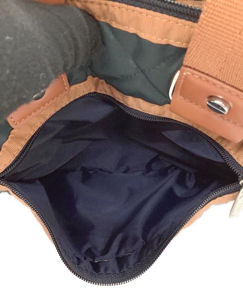 LeSportsac（レスポートサック）LeSportsac (レスポートサック) ミニサッチェルバッグ モスグリーン×ブラウンの古着・服飾アイテム