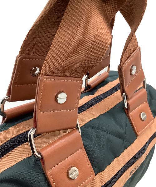 LeSportsac（レスポートサック）LeSportsac (レスポートサック) ミニサッチェルバッグ モスグリーン×ブラウンの古着・服飾アイテム