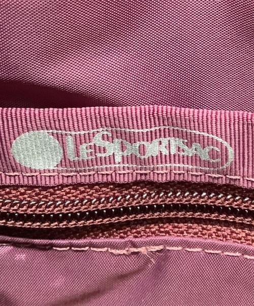 LeSportsac（レスポートサック）LeSportsac (レスポートサック) ミニサッチェルバッグ ネイビー×グリーンの古着・服飾アイテム