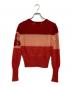 Vivienne Westwood RED LABEL (ヴィヴィアンウエストウッドレッドレーベル) 厚手ニット レッド×ピンク サイズ:SIZE 2：6000円