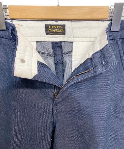 LEVI'S スタプレ（リーバイス）LEVI'S スタプレ (リーバイス) クロップドワイドレッグチノ ネイビー サイズ:SIZE 71cmの古着・服飾アイテム