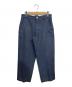 LEVI'S スタプレ（リーバイス）の古着「クロップドワイドレッグチノ」｜ネイビー