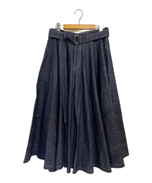 foufou（フーフー）foufou (フーフー) super flare denim skirt インディゴ サイズ:SIZE 1の古着・服飾アイテム