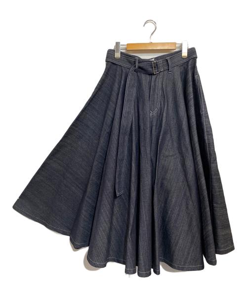 foufou（フーフー）foufou (フーフー) super flare denim skirt インディゴ サイズ:SIZE 1の古着・服飾アイテム