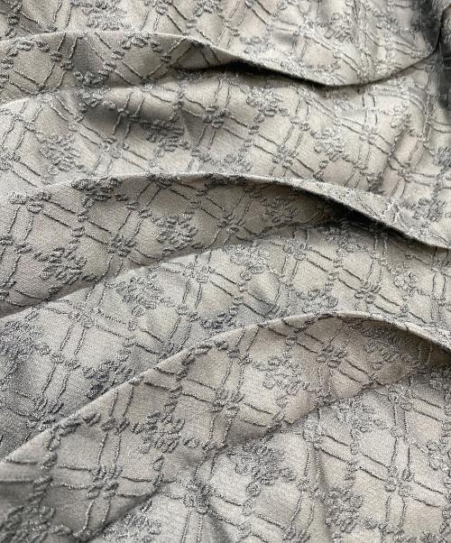 foufou（フーフー ザドレス）foufou (フーフー) 2023 pokopoko jacquard volume one piece ブラック サイズ:SIZE 0 未使用品の古着・服飾アイテム