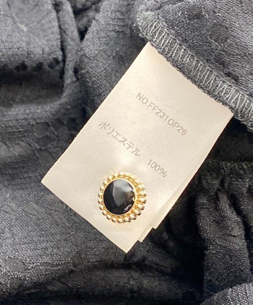 foufou（フーフー ザドレス）foufou (フーフー) 2023 pokopoko jacquard volume one piece ブラック サイズ:SIZE 0 未使用品の古着・服飾アイテム