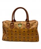 MCMエムシーエム）の古着「ミニボストンバッグ」｜ブラウン