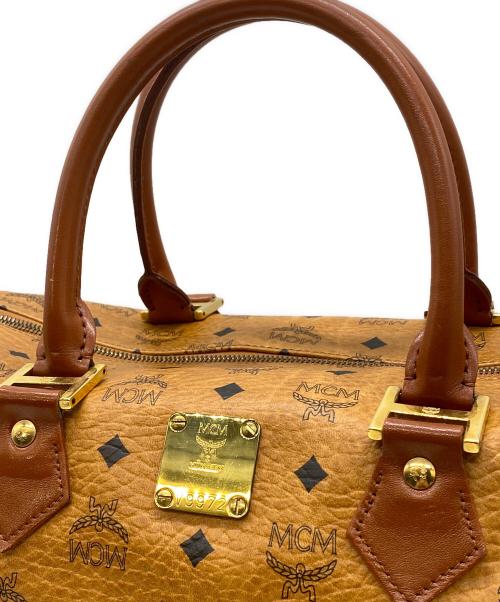 MCM（エムシーエム）MCM (エムシーエム) ミニボストンバッグ ブラウンの古着・服飾アイテム