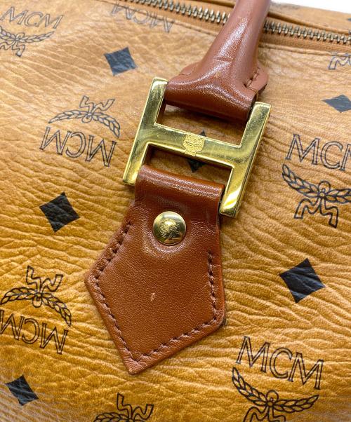 MCM（エムシーエム）MCM (エムシーエム) ミニボストンバッグ ブラウンの古着・服飾アイテム