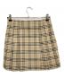 BURBERRY BLUE LABEL (バーバリー ブルー レーベル) ボックスプリーツ ミニスカート ブラウン サイズ:SIZE 38 (M) 未使用品：8000円