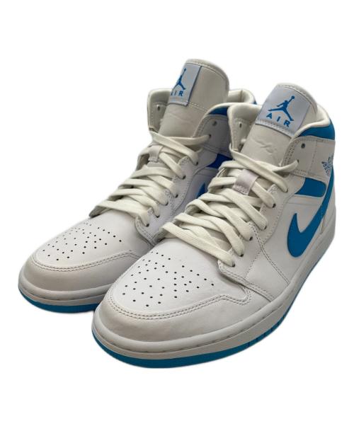NIKE（ナイキ）NIKE (ナイキ) Women's Air Jordan 1 Mid ブルー×ホワイト サイズ:27㎝の古着・服飾アイテム