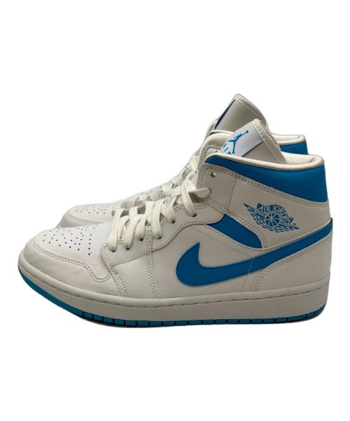 NIKE（ナイキ）NIKE (ナイキ) Women's Air Jordan 1 Mid ブルー×ホワイト サイズ:27㎝の古着・服飾アイテム