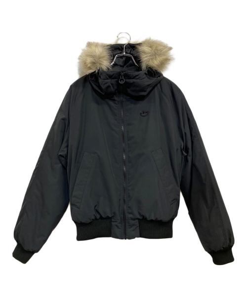 adidas（アディダス）adidas (アディダス) PAD FUR BOMBER ブラック サイズ:SIZE Sの古着・服飾アイテム