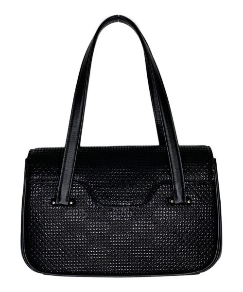 印傳屋（インデンヤ）印傳屋 (インデンヤ) ハンドバッグ ブラックの古着・服飾アイテム