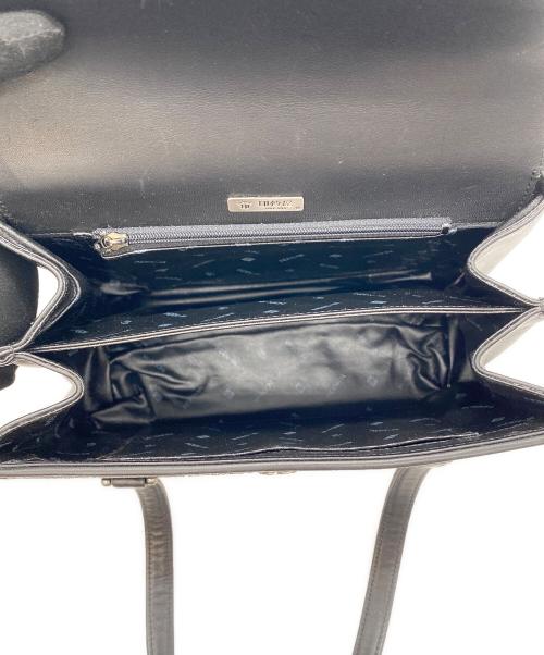 印傳屋（インデンヤ）印傳屋 (インデンヤ) ハンドバッグ ブラックの古着・服飾アイテム