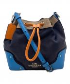 COACHコーチ）の古着「ショルダーバッグ」｜ブルー×ネイビー