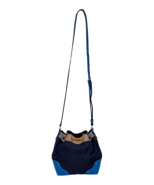 COACH（コーチ）COACH (コーチ) ショルダーバッグ ブルー×ネイビーの古着・服飾アイテム