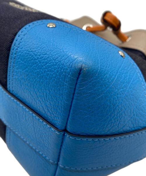 COACH（コーチ）COACH (コーチ) ショルダーバッグ ブルー×ネイビーの古着・服飾アイテム