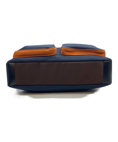 PAUL SMITH（ポールスミス）PAUL SMITH (ポールスミス) トートバッグ ネイビー×ブラウンの古着・服飾アイテム