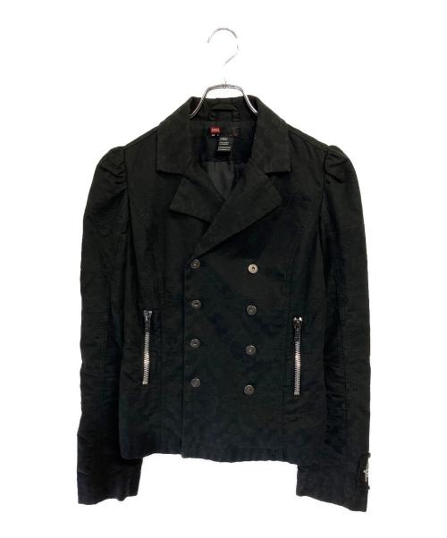 DIESEL（ディーゼル）DIESEL (ディーゼル) ダブルブレストジャケット ブラック サイズ:SIZE Mの古着・服飾アイテム