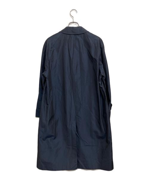 Aquascutum（アクアスキュータム）Aquascutum (アクアスキュータム) '80s シルク バルマカーンコート ネイビー サイズ:SIZE 34 (S)の古着・服飾アイテム