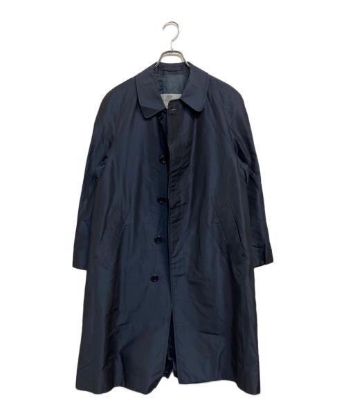 Aquascutum（アクアスキュータム）Aquascutum (アクアスキュータム) '80s シルク バルマカーンコート ネイビー サイズ:SIZE 34 (S)の古着・服飾アイテム