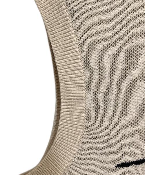 stussy（ステューシー）stussy (ステューシー) Smooth Stock Knit Vest ベージュ サイズ:SIZE Mの古着・服飾アイテム