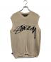 stussy（ステューシー）の古着「Smooth Stock Knit Vest」｜ベージュ