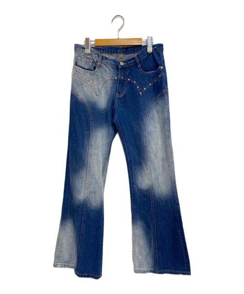 Knuth Marf（クヌースマーフ）Knuth Marf (クヌースマーフ) ベルボトム デニムパンツ (ウシ) インディゴ サイズ:SIZE Sの古着・服飾アイテム