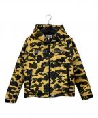 A BATHING APEア ベイシング エイプ）の古着「GORE-TEX 1ST CAMO HOODIE DOWN JACKET」｜カーキ×グリーン