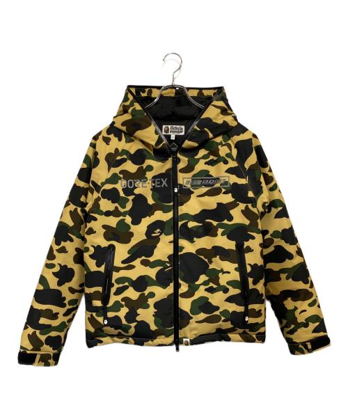 A BATHING APE（ア ベイシング エイプ）A BATHING APE (ア ベイシング エイプ) GORE-TEX 1ST CAMO HOODIE DOWN JACKET カーキ×グリーン サイズ:SIZE Sの古着・服飾アイテム