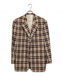 J.CREW（ジェイクルー）の古着「'90s チェック スポーツコート」｜オレンジ×ブラック