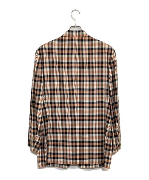 J.CREW（ジェイクルー）J.CREW (ジェイクルー) '90s チェック スポーツコート オレンジ×ブラック サイズ:SIZE M (US S)の古着・服飾アイテム