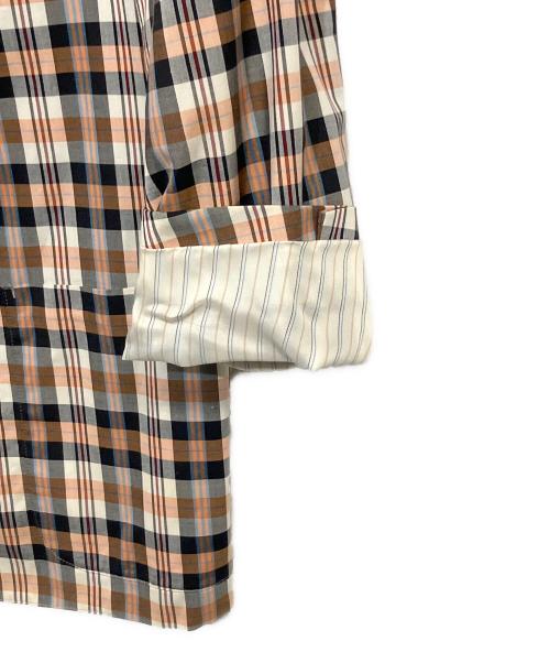 J.CREW（ジェイクルー）J.CREW (ジェイクルー) '90s チェック スポーツコート オレンジ×ブラック サイズ:SIZE M (US S)の古着・服飾アイテム