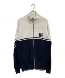 LOUIS VUITTON（ルイ ヴィトン）の古着「ニットジャケット」｜ホワイト×ネイビー