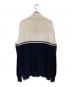 LOUIS VUITTON (ルイ ヴィトン) ニットジャケット ホワイト×ネイビー サイズ:XL：30000円