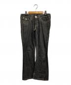TRUE RELIGIONトゥルー レリジョン）の古着「ローライズジーンズ」｜ブラック
